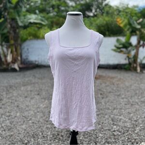 NWT Style & Co Square Tank Top • Lavender Fog